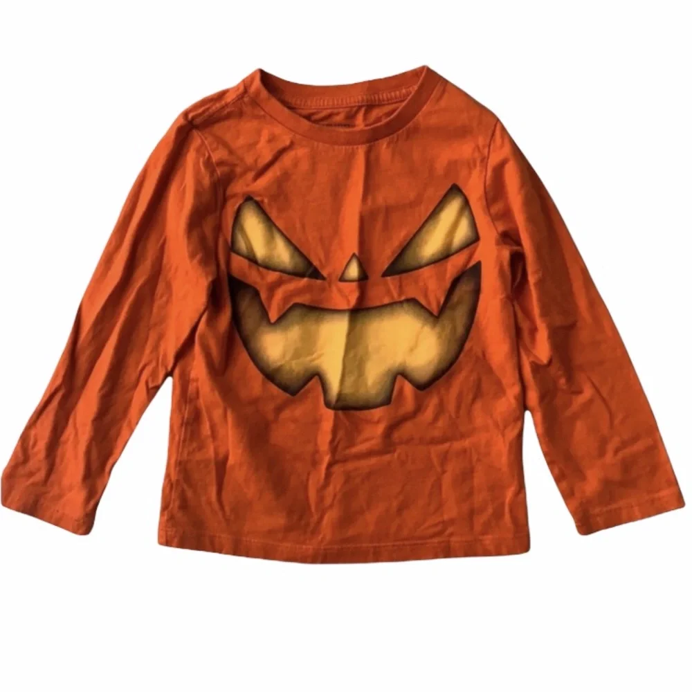 Lot (2) Carter’s 3T Long sleeved shirts- Halloween and Winter